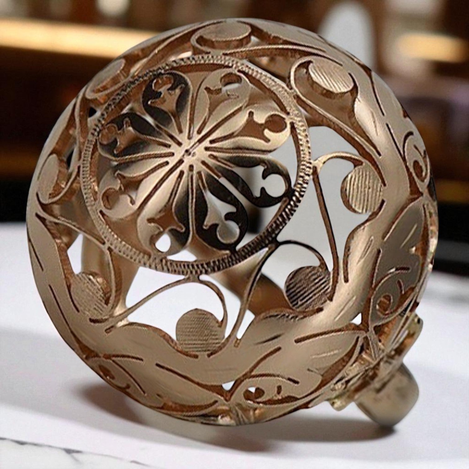 Rose pink 14k 585 gold ring vrn014 Russian Soviet Vintage jewelry style