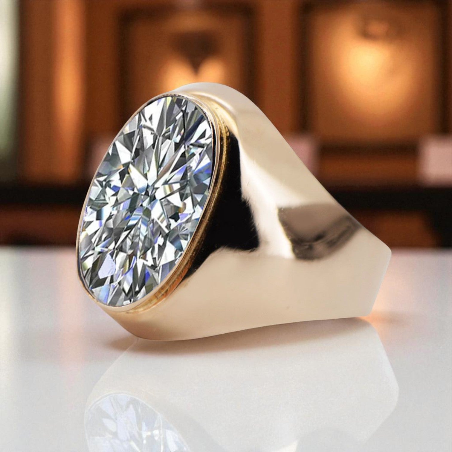 Original Vintage 14K Rose Gold Zircon Ring Vintage Jewlery vrc077r