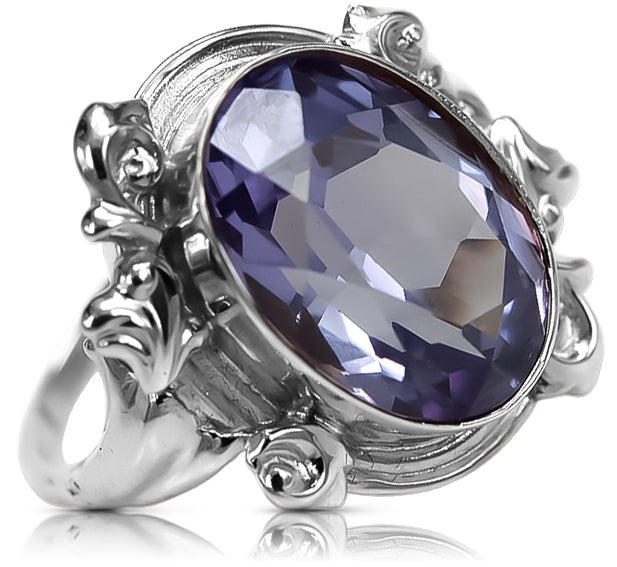 Ring Vintage Jewlery Alexandrite Sterling silver 925 vrc100s