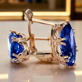 Ring Sapphire Original Vintage 14K Rose Gold Vintage style vec021r