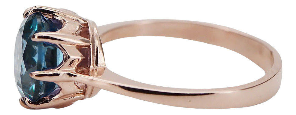 Ring Aquamarine Original Vintage 14K Rose Gold Vintage craft vrc157r