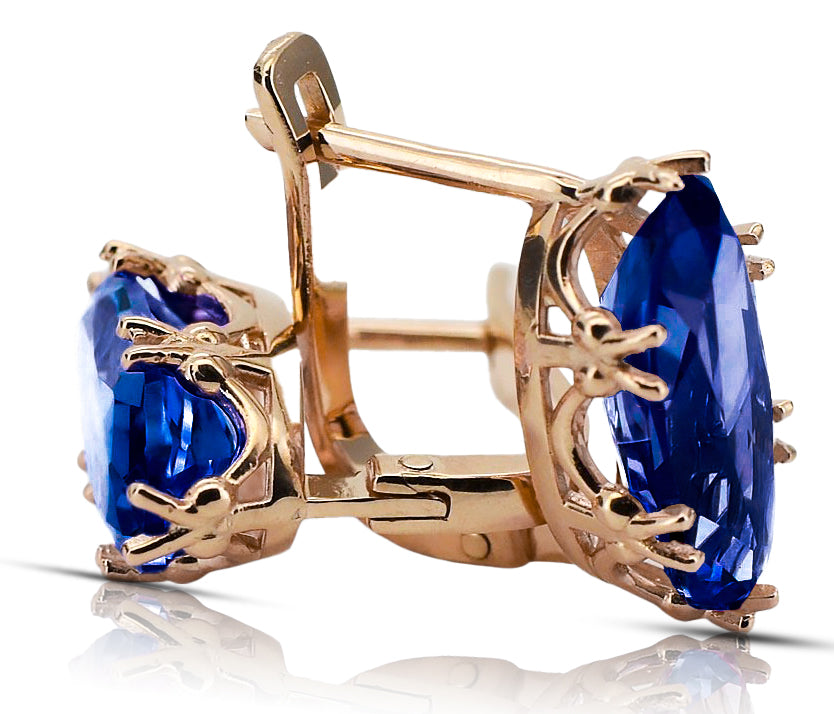 Ring Sapphire Original Vintage 14K Rose Gold Vintage style vec021r