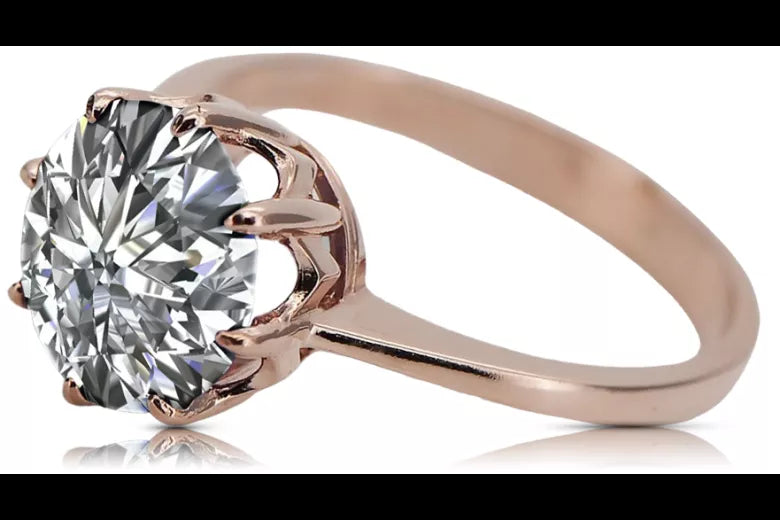 Ring Setting Original Vintage 14K Rose Gold Vintage vrc157r