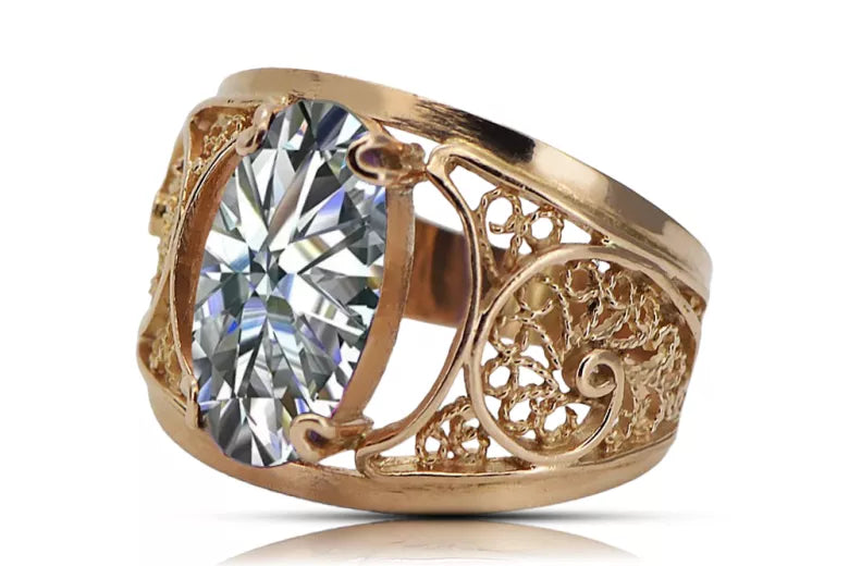 Ring Vintage craft Setting Original Vintage 14K Rose Gold vrc057r