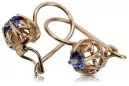 Bijoux vintage Saphir et Or rose 14 carats d'origin vec145