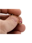 Joyería vintage: Aretes de rubí engastados en oro rosa de 14k 585  vec145