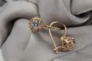 Exquisite 14k 585 Roségold Vintage Ohrringe mit Alexandrit vec145