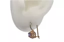 "Authentic Vintage Alexandrite 14k Rose Gold Earrings" vec145