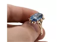 Russian Soviet rose 14k 585 gold Alexandrite Ruby Emerald Sapphire Zircon ring  vrc189