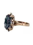 Ruso rosa soviética 14k 585 oro Alexandrite Ruby Esmeralda anillo Zircon vrc189