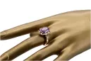 Russische Sowjetrose 14k 585 gold Alexandrite Ruby Emerald Saphir Zircon Ring vrc189