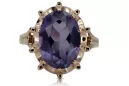 Russian Soviet rose 14k 585 gold Alexandrite Ruby Emerald Sapphire Zircon ring  vrc189