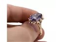 Russische Sowjetrose 14k 585 gold Alexandrite Ruby Emerald Saphir Zircon Ring vrc189