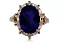 Russian Soviet rose 14k 585 gold Alexandrite Ruby Emerald Sapphire Zircon ring  vrc189