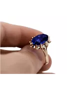 Russe rose soviétique 14k 585 or Alexandrite Ruby Emerald Sapphire Zircon ring vrc189