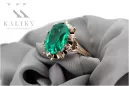 Russe soviétique rose 14k 585 or Alexandrite Rubis Émeraude Saphir Zircon bague vrc084