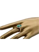 Russian Soviet rose 14k 585 gold Alexandrite Ruby Emerald Sapphire Zircon ring  vrc084