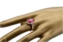 Russian Soviet rose 14k 585 gold Alexandrite Ruby Emerald Sapphire Zircon ring  vrc084