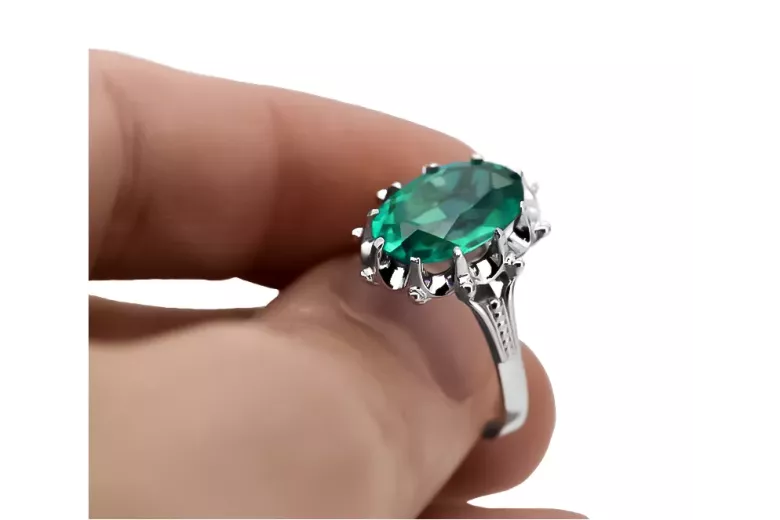 Rose soviétique russe 14k 585 or Alexandrite Ruby Emerald Sapphire Zircon ring vrc014