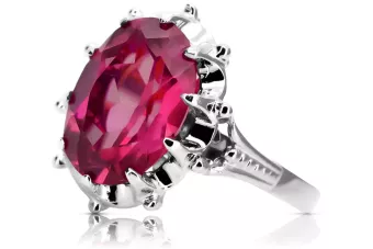 Plata 925 Ruby ring vrc079s Vintage