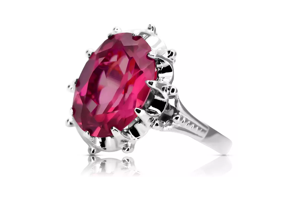 Russe rose soviétique 14k 585 or Alexandrite Ruby Emerald Sapphire Zircon ring vrc014