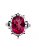 Ruso soviético rosa 14k 585 oro Alexandrite Ruby Esmeralda zafiro anillo Zircon vrc014