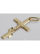 Gold Orthodox cross with chain ★ zlotychlopak.pl ★ Gold sample 585 333 Low price