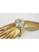 Złoty zegarek z bransoletą męski 14k włoski Geneve mw005ydw&mbw006y