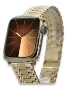 Złota bransoleta 14k 585 do zegarka męskiego Apple watch mbw012apple