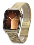 Желтый 14k золотой человек Apple часы браслет mbw014apple