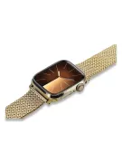 Jaune 14k or homme Apple bracelet montre mbw014apple