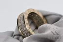 Russischer sowjetischer rosafarbener 14-karätiger 585-Gold-Vintage-Ring vrn001