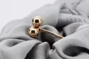 Руско съветско розово злато 14k 585 Vintage пръстен vrn006