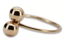 Rose russe rose 14k 585 or Vintage ring vrn006