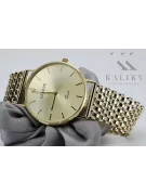 Gold men's watch Geneve ★ zlotychlopak.pl ★ Gold purity 585 333 Low Price!