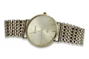 Gold men's watch Geneve ★ zlotychlopak.pl ★ Gold purity 585 333 Low Price!