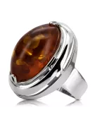 Russische Rose Sowjetrosa UdSSR rot 585 583 gold amber ring vrab004