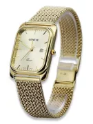 Gold men's watch Geneve ★ zlotychlopak.pl ★ Gold purity 585 333 Low Price!