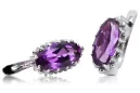 Silver 925 Vintage amethyst earrings vec174s