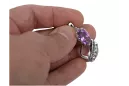 Silber 925 Vintage Amethyst Ohrringe vec174s