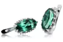 Silver 925 Vintage emerald earrings vec174s