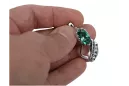 Silver 925 Vintage emerald earrings vec174s