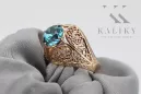 Russe rose soviétique 14k 585 or Alexandrite Ruby Emerald Sapphire Zircon ring vrc189