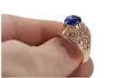 Russische Sowjetrose 14k 585 gold Alexandrite Ruby Emerald Saphir Zircon Ring vrc189