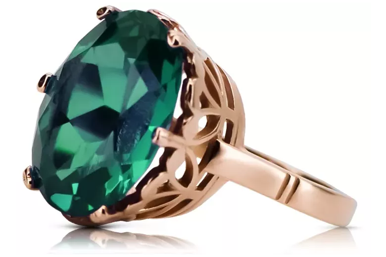 Russe rose soviétique 14k 585 or Alexandrite Ruby Emerald Sapphire Zircon ring vrc189