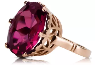 copy of Rose 14k rose or 585 ruby ring vrc079 Vintage