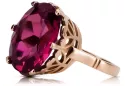 Anillo ruso soviético rosa 14k 585 oro Alejandrita Rubí Esmeralda Zafiro Zircon vrc189