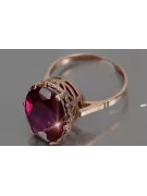 Russe rose soviétique 14k 585 or Alexandrite Ruby Emerald Sapphire Zircon ring vrc189