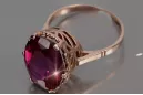 Russische Sowjetrose 14k 585 gold Alexandrite Ruby Emerald Saphir Zircon Ring vrc189