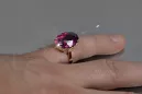 Russische Sowjetrose 14k 585 gold Alexandrite Ruby Emerald Saphir Zircon Ring vrc189